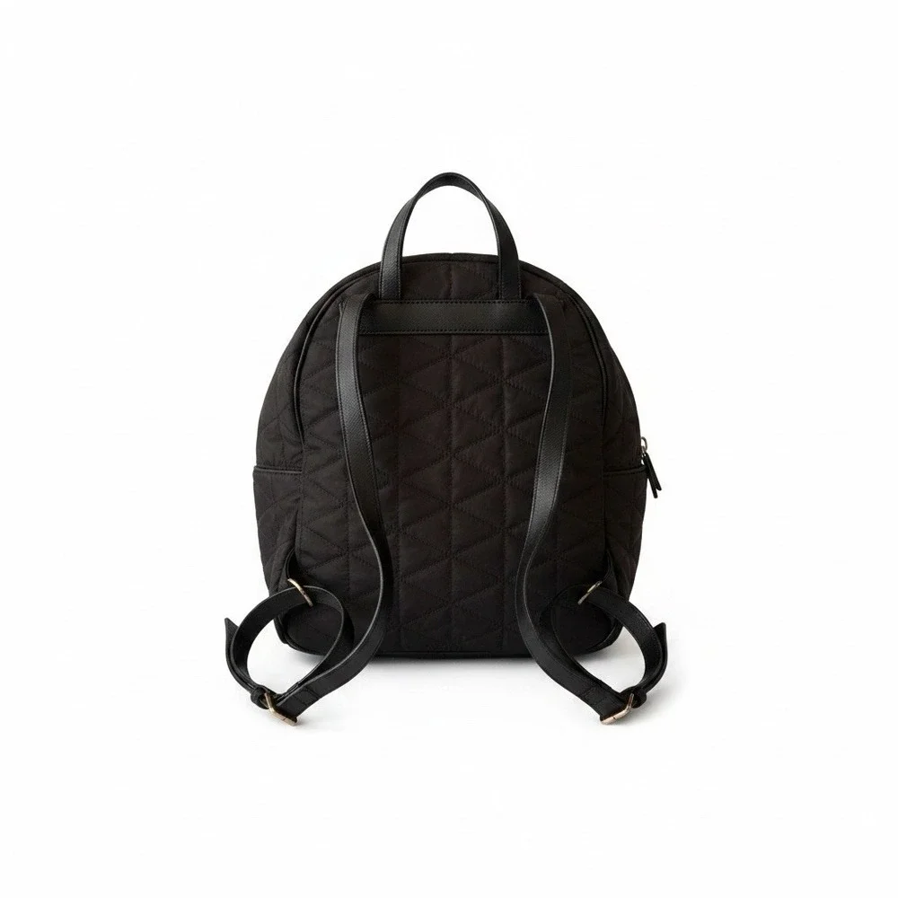 Kate Spade Black Nylon Wilson Road Quilted Small Black Backpack